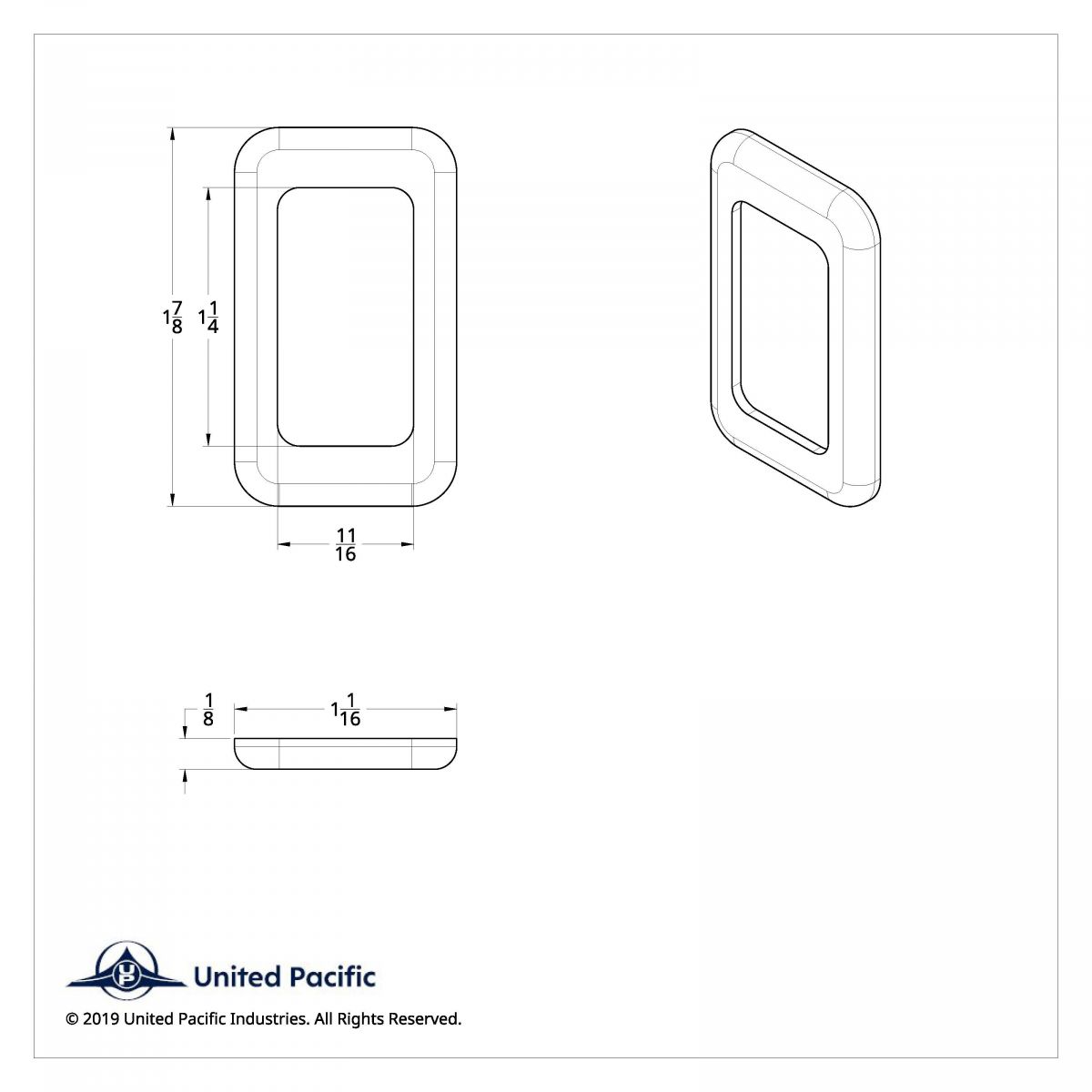 Chrome Plastic Window Switch Bezel For 2000-2010 International 9900i/9400i/9200i (Card of 3) - Thumbnail 3