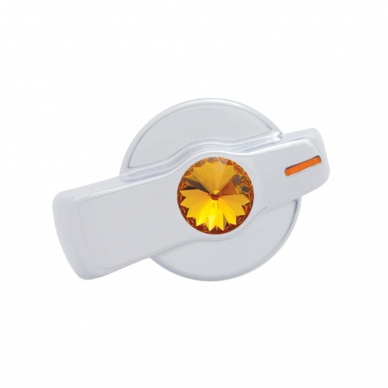 A/C Knob (Newer Model) With Amber Crystal For 2005-2010 Freightliner