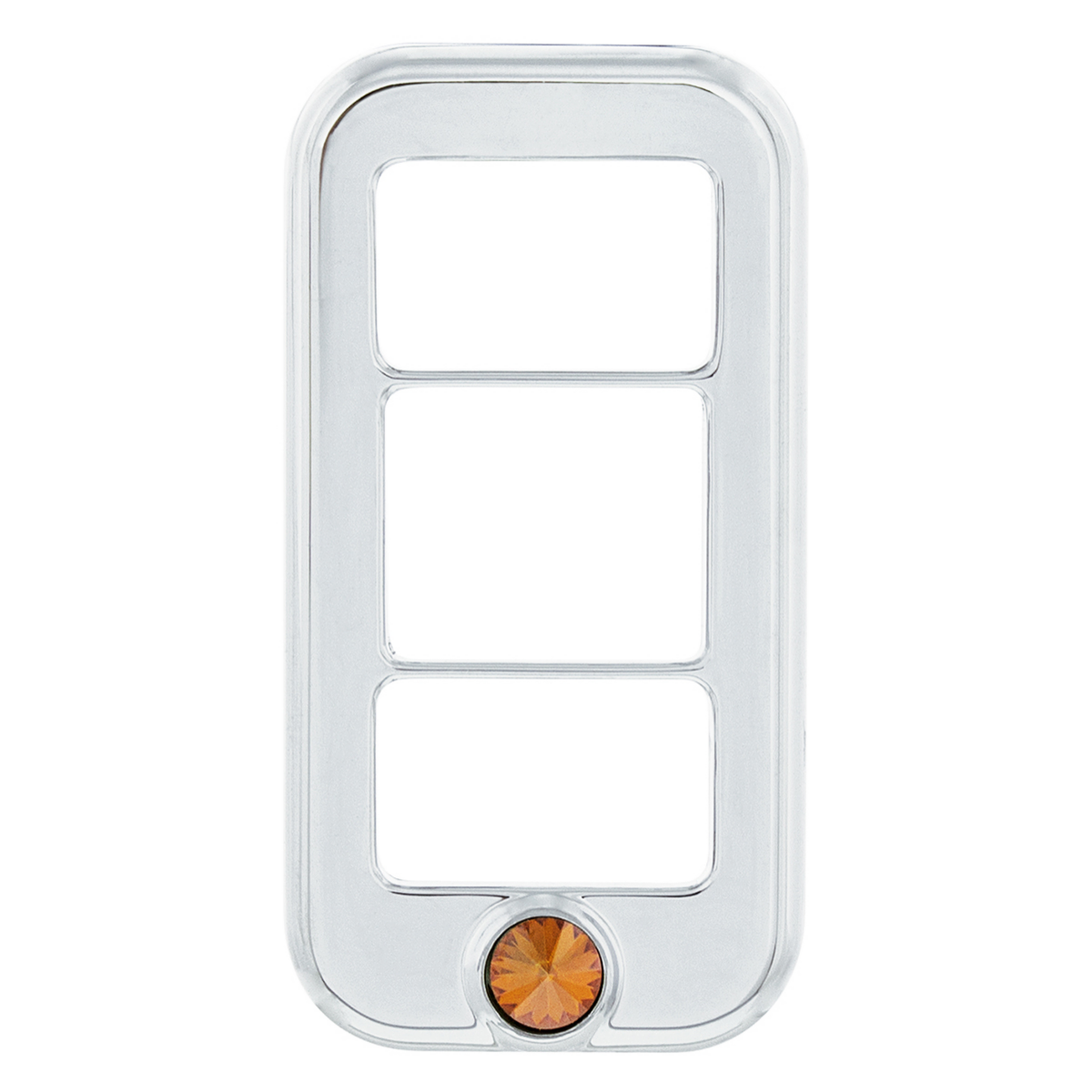 Rocker Switch Cover With 3 Openings & Copper Crystal For Freightliner (3-Pack) - Thumbnail 5