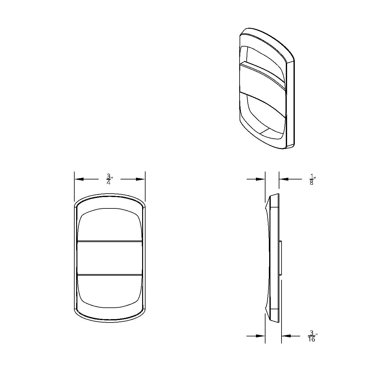 Rocker Switch Cover For Freightliner (3-Pack) - Thumbnail 2