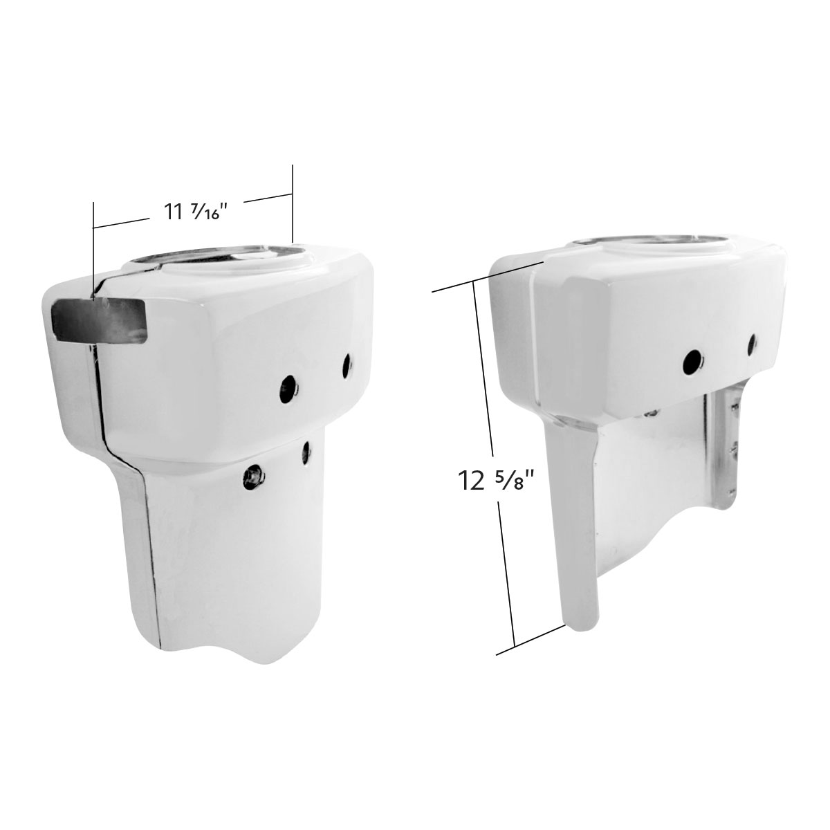 Chrome Plastic Steering Column Cover For 2007+ Coronado, 2007-2017 Columbia, And 2007-2011 Century - Thumbnail 4