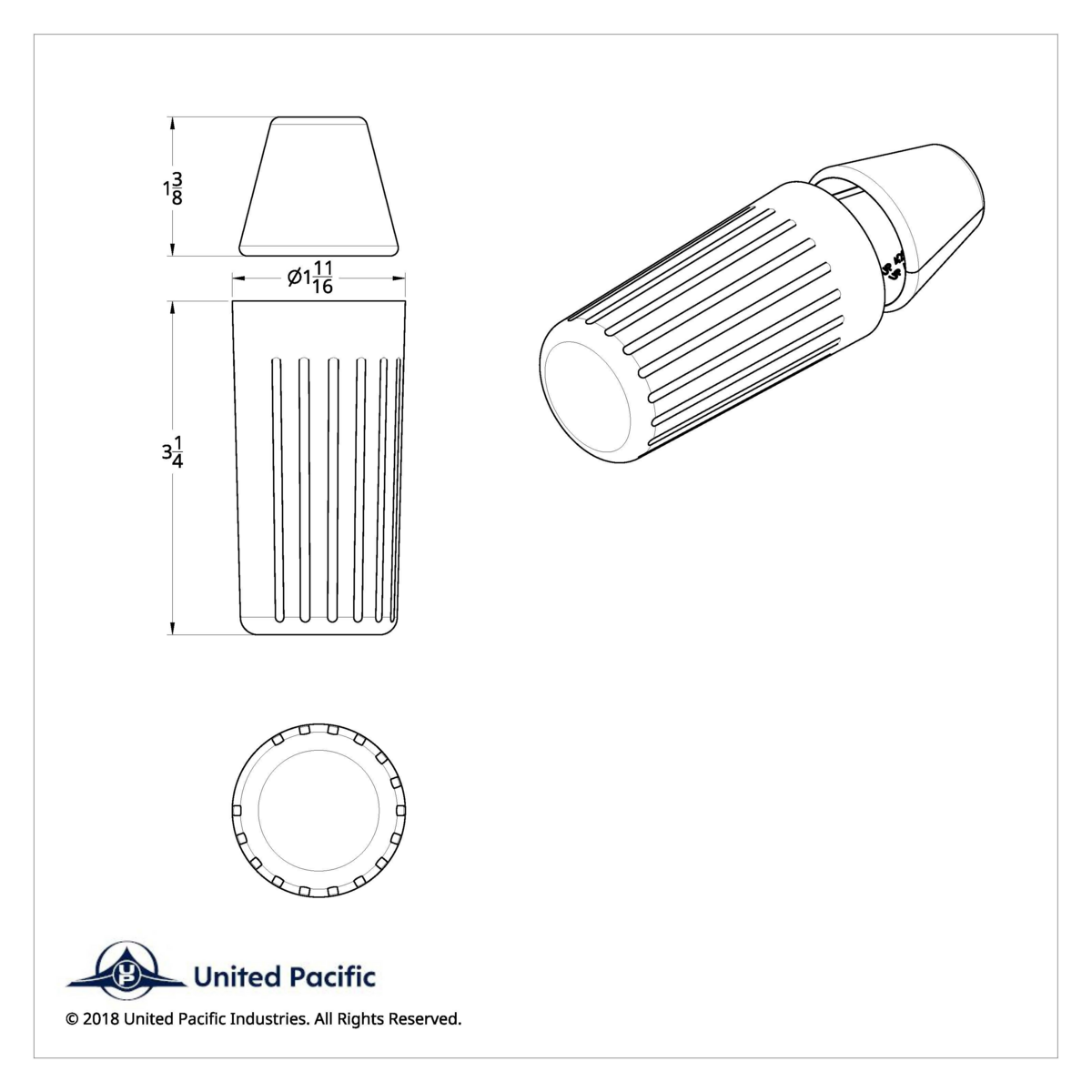 Chrome Plastic Turn Signal Lever Cover For 2008-2017 Freightliner Cascadia - Thumbnail 3