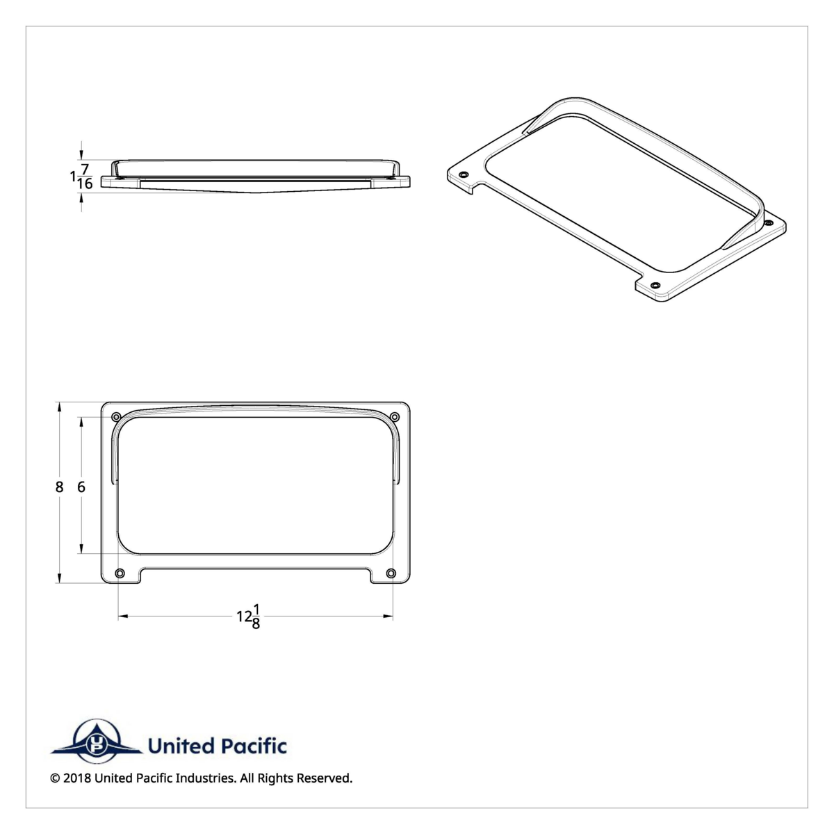 Chrome Plastic Center Gauge Cluster Bezel With Visor For 2001-2016 Freightliner Columbia - Thumbnail 8