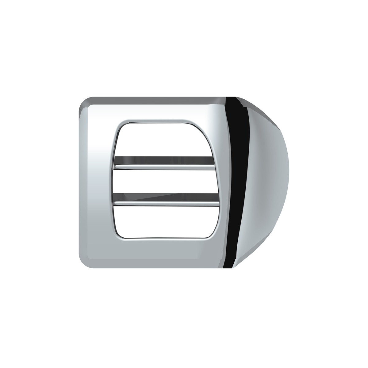 Chrome Plastic A/C Vent For 2008-2017 Freightliner Cascadia - Passenger/Fixed - Thumbnail 4