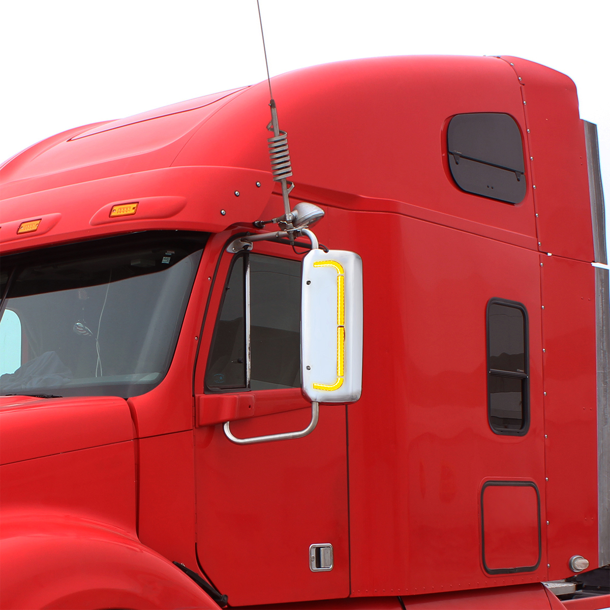 48 LED Chrome Mirror Cover With Sequential LED For FL Century (2005-2010) & Columbia (2005-2020) - Driver - Thumbnail 3