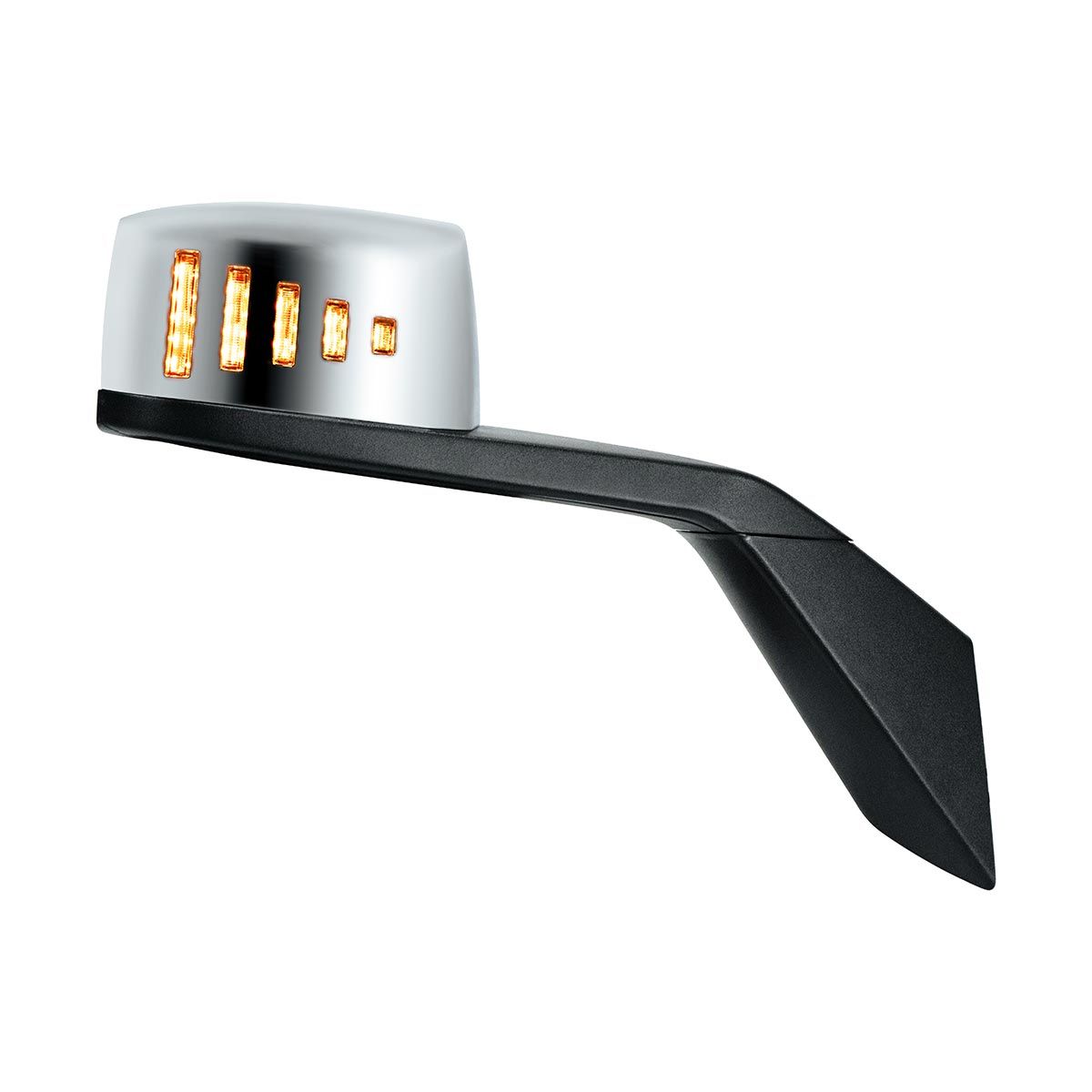 Hood Mirror Assembly W/LED Lights On Mirror Cover & Glass For 2018-2024 Volvo VNL - Passenger