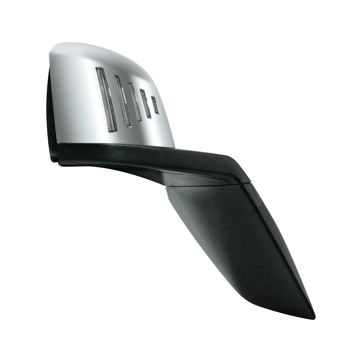 Hood Mirror Assembly W/LED Lights On Mirror Cover & Glass For 2018-2024 Volvo VNL - Passenger - Thumbnail 4