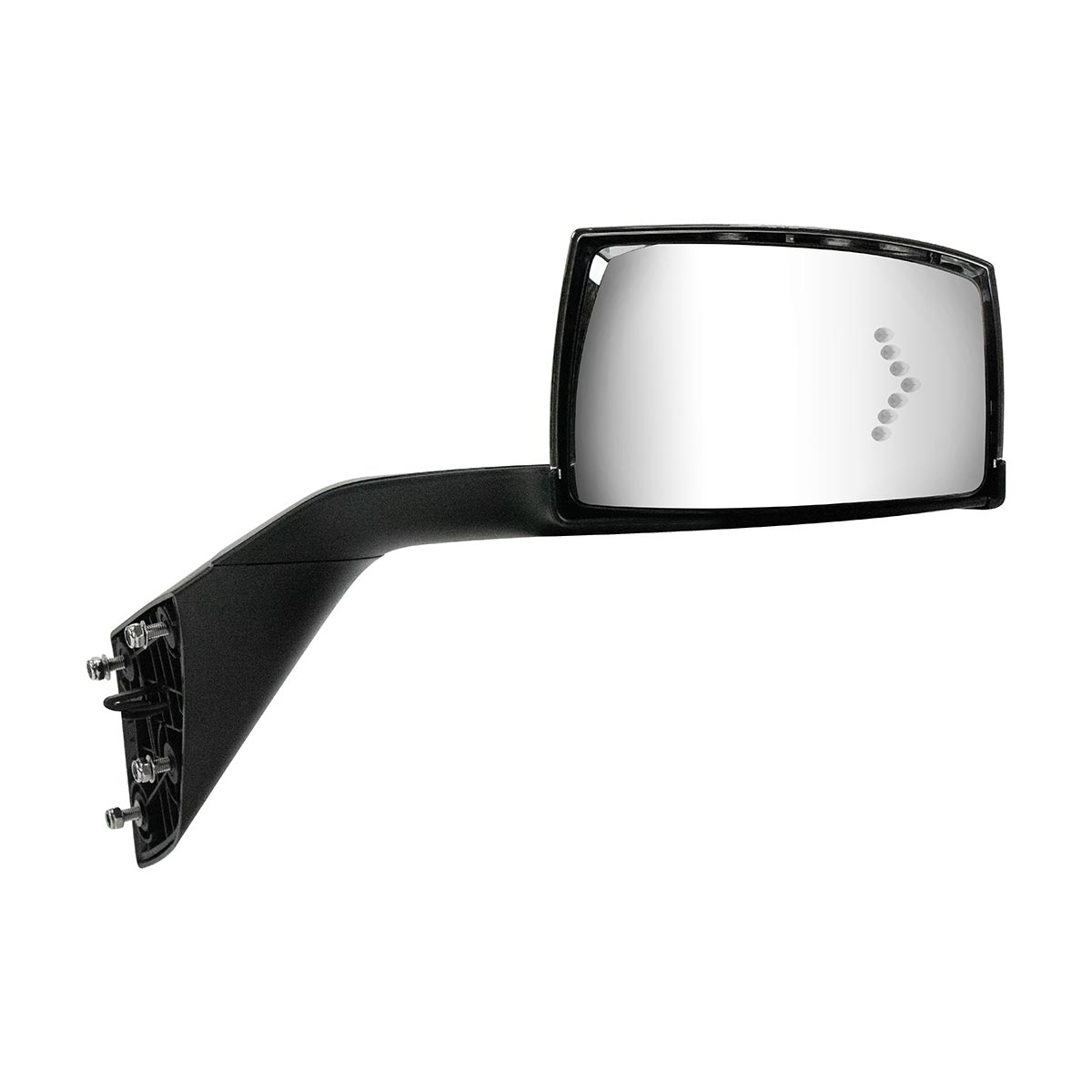Hood Mirror Assembly W/LED Lights On Mirror Cover & Glass For 2018-2024 Volvo VNL - Passenger - Thumbnail 6
