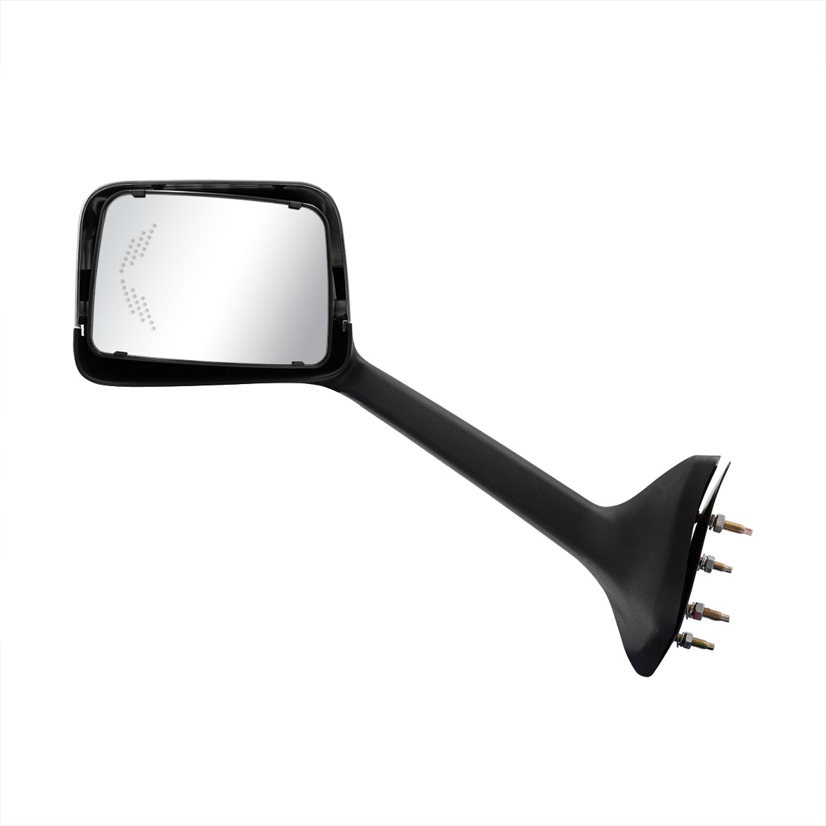 Chrome Plastic Hood Mirror Assembly With Sequential LED Turn Signals For 2018-2024 International LT-Driver - Thumbnail 4