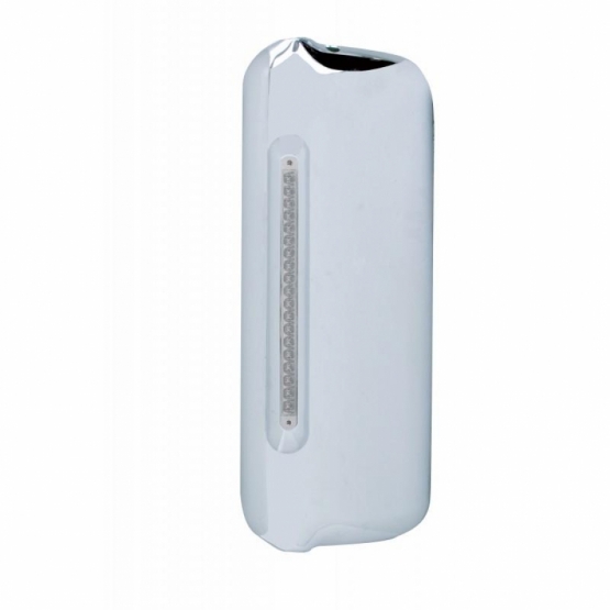 Mirror Cover With 19 LED 12" Reflector Light Bar For 2005+ Freightliner  (Driver) - Amber LED/Clear Lens