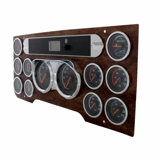 2 Gauge Cluster Bezel With Visor For 2008-2017 Freightliner Cascadia - Thumbnail 3