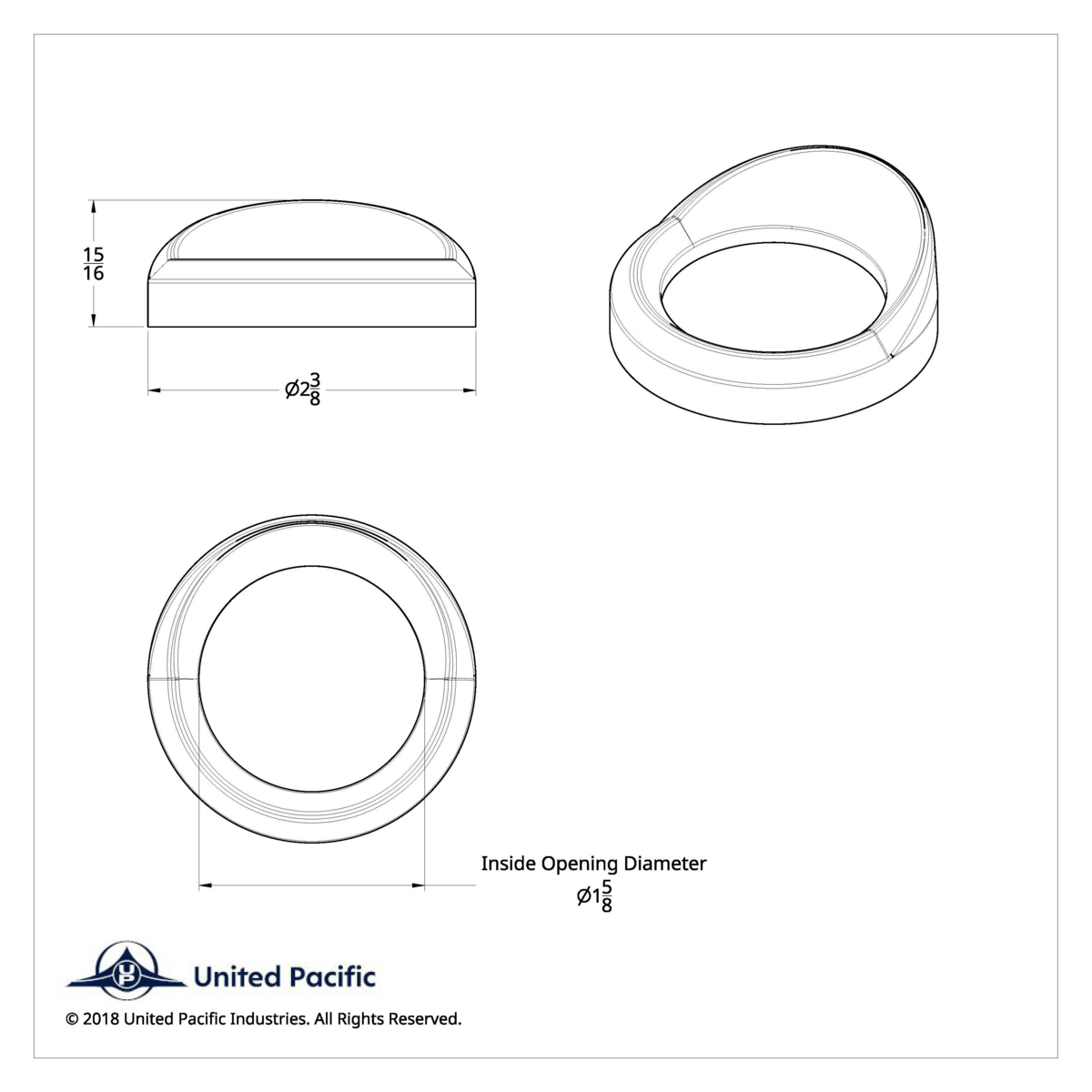 Small Gauge Bezel WithVisor For 2008-2017 Freightliner Cascadia - Thumbnail 5