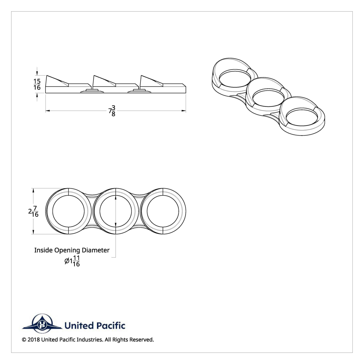 Small 3 Gauge Cluster Bezel With Visors For 2008-2017 Freightliner Cascadia - Vertical - Thumbnail 6