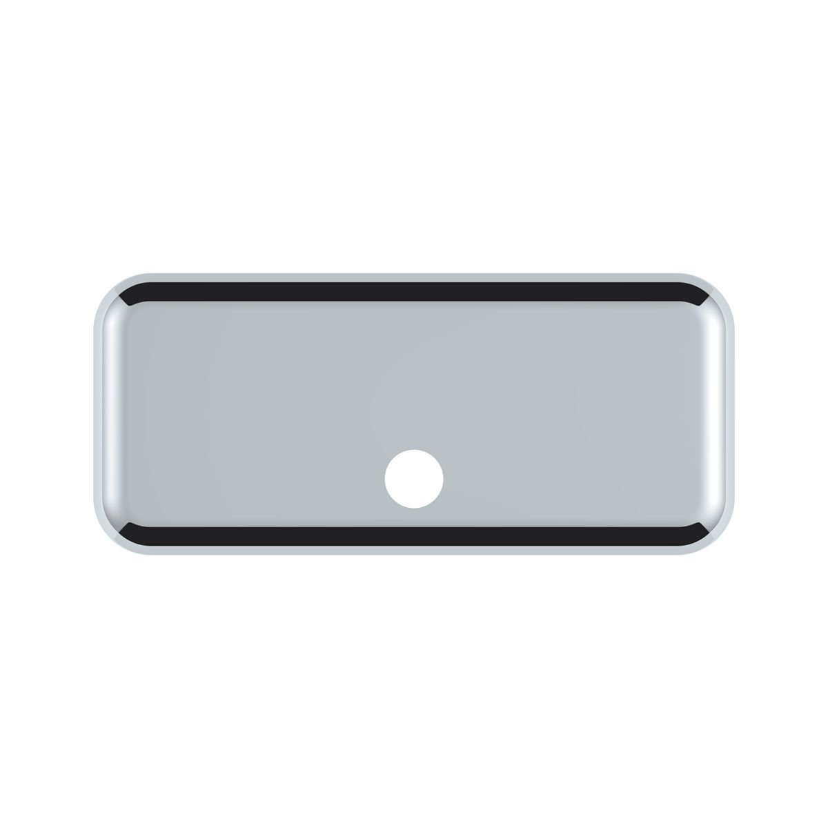 Chrome Plastic Upper Center Storage Door Cover For 2007-2018 Freightliner Cascadia