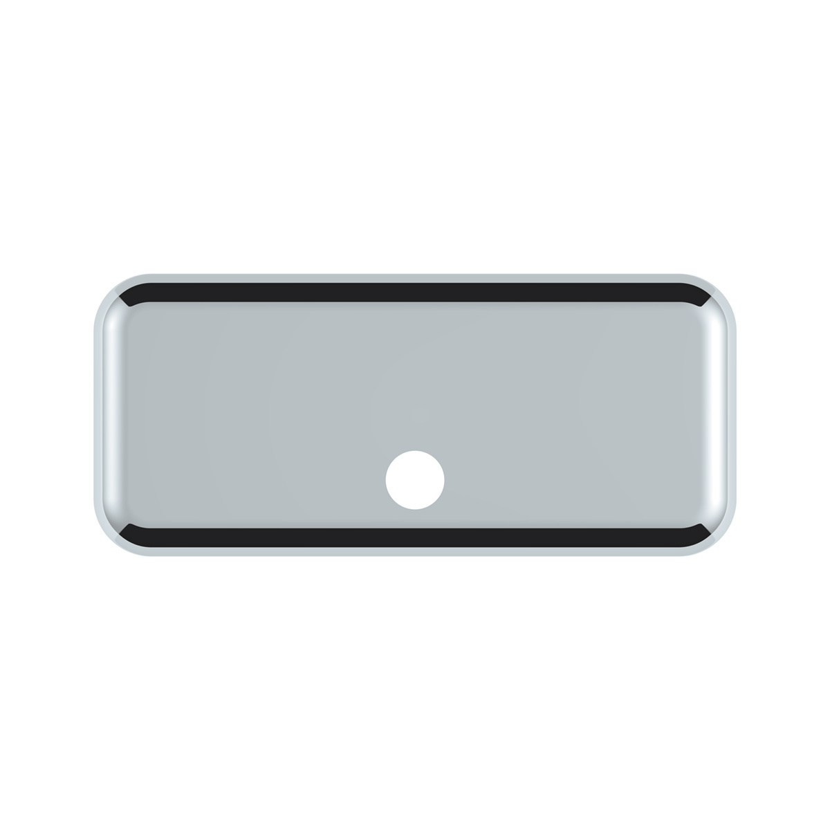 Chrome Plastic Upper Center Storage Door Cover For 2007-2018 Freightliner Cascadia - Thumbnail 6