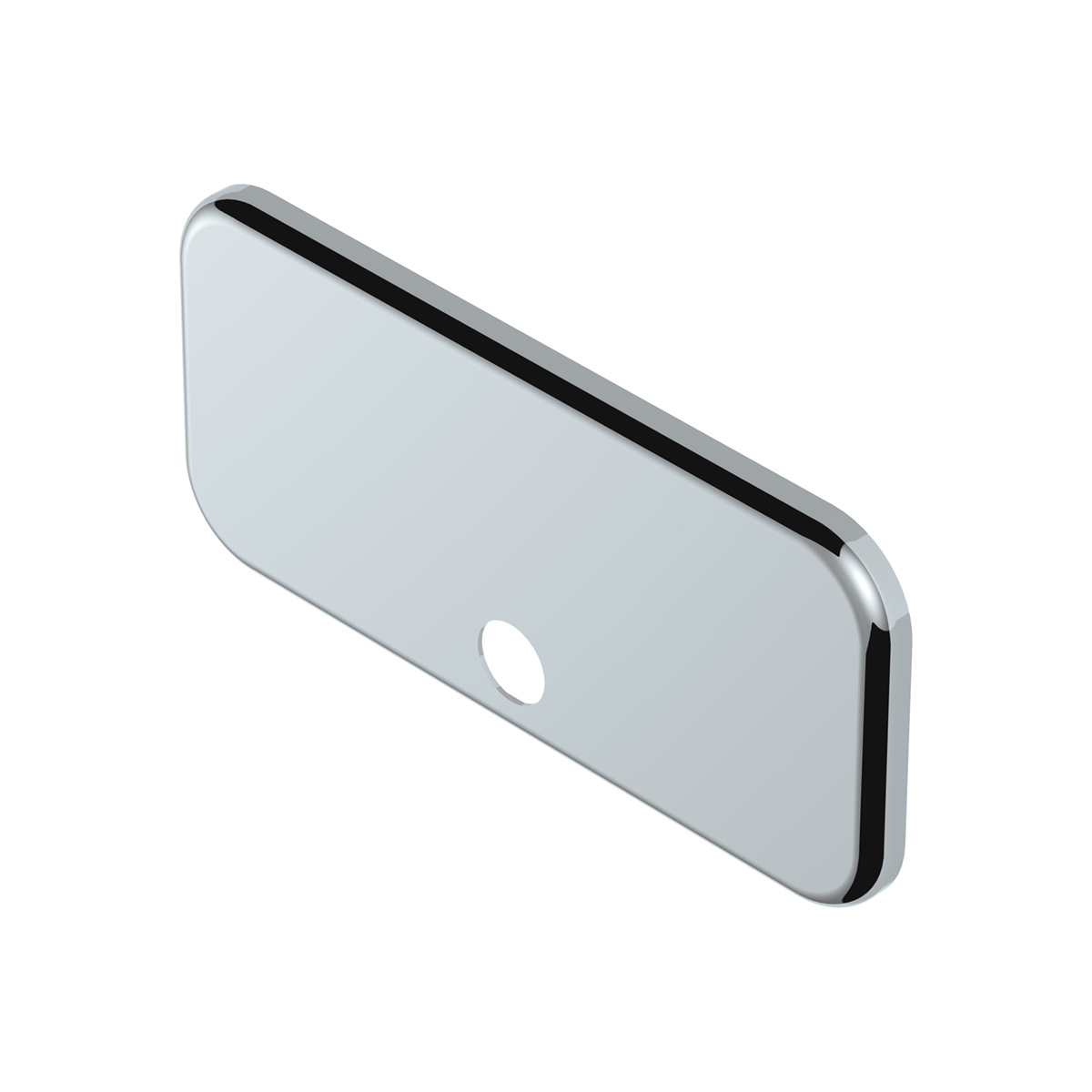 Chrome Plastic Upper Side Storage Door Cover For 2007-2018 Freightliner Cascadia - Thumbnail 2