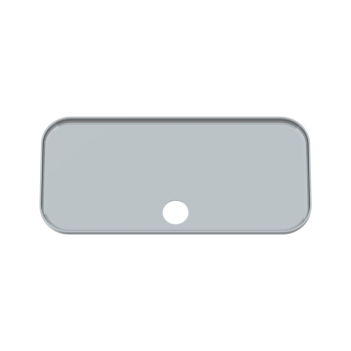 Chrome Plastic Upper Side Storage Door Cover For 2007-2018 Freightliner Cascadia - Thumbnail 4