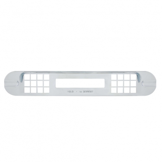 Chrome Plastic Center Dash Warning Light Panel Cover For Freightliner Cascadia - Thumbnail 2