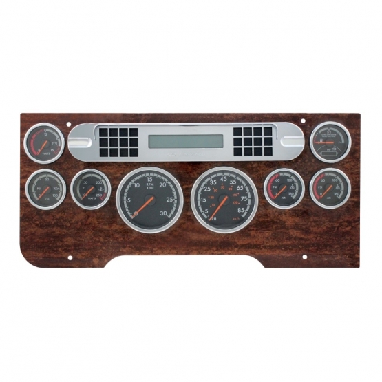 Chrome Plastic Center Dash Warning Light Panel Cover For Freightliner Cascadia - Thumbnail 3