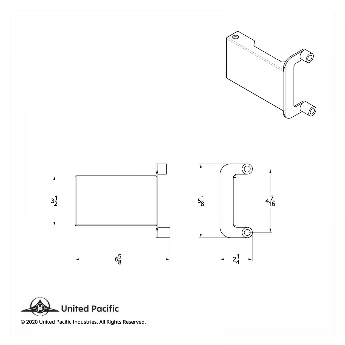 Light & CB Antenna Bracket For 2018-2025 Freightliner Cascadia - Passenger - Thumbnail 5