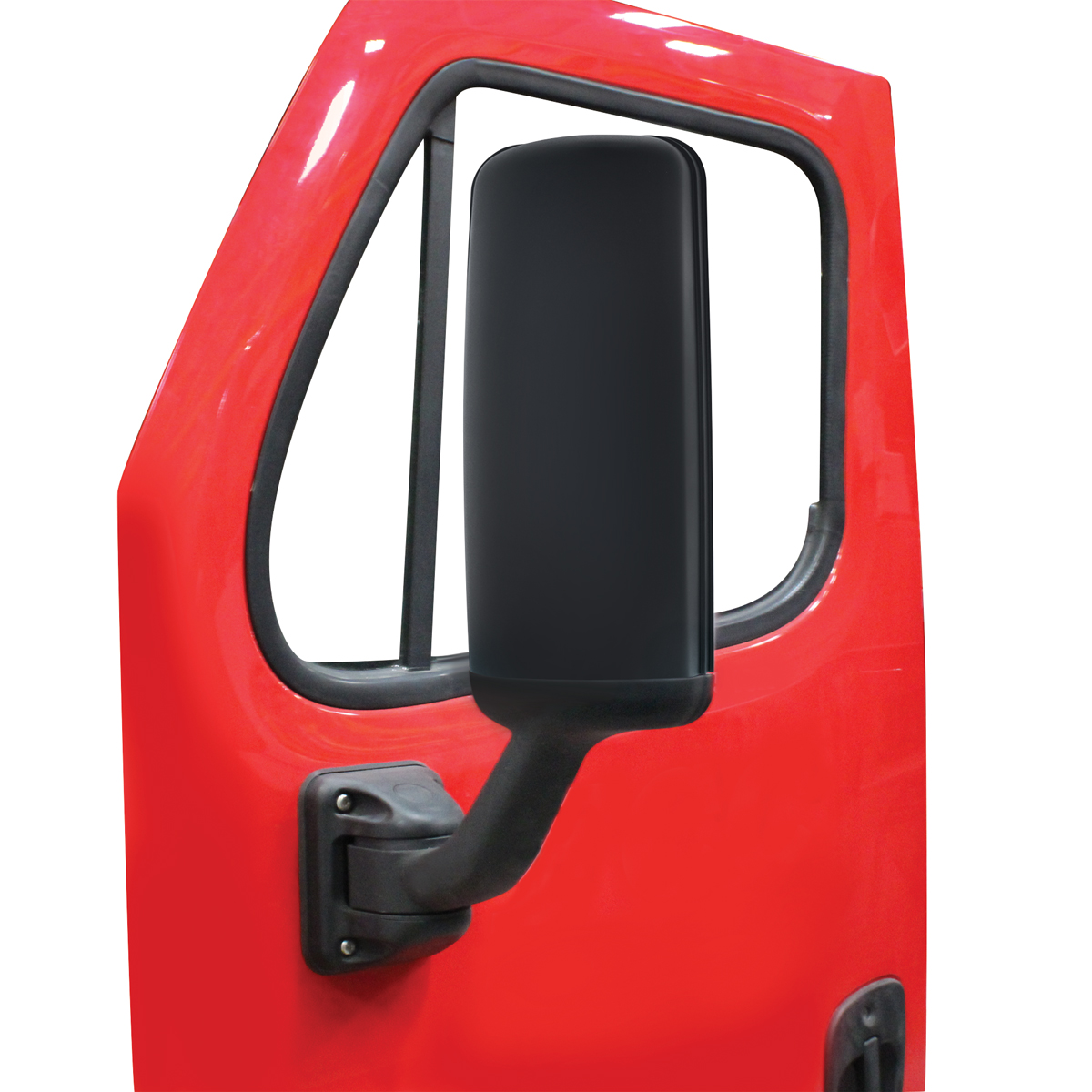 Matte Black Mirror Cover For 2008-2017 Freightliner Cascadia - Passenger - Thumbnail 3