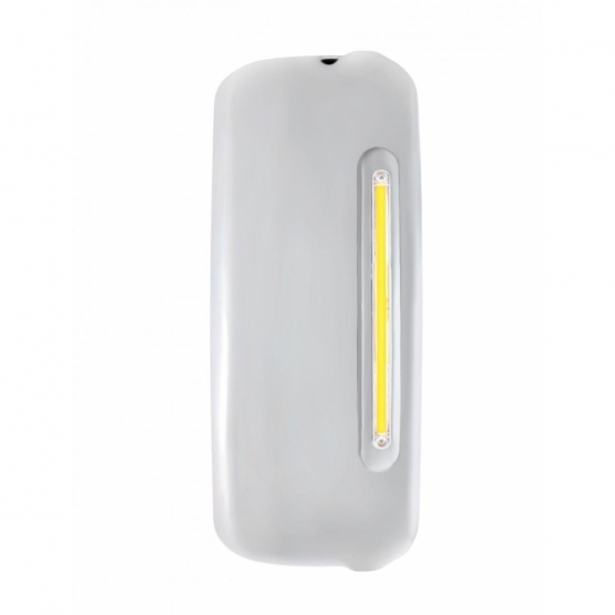 Mirror Cover With 24 Amber LED 12" GloLight For 2005+ Freightliner Century/Columbia- Passenger-Clear Lens