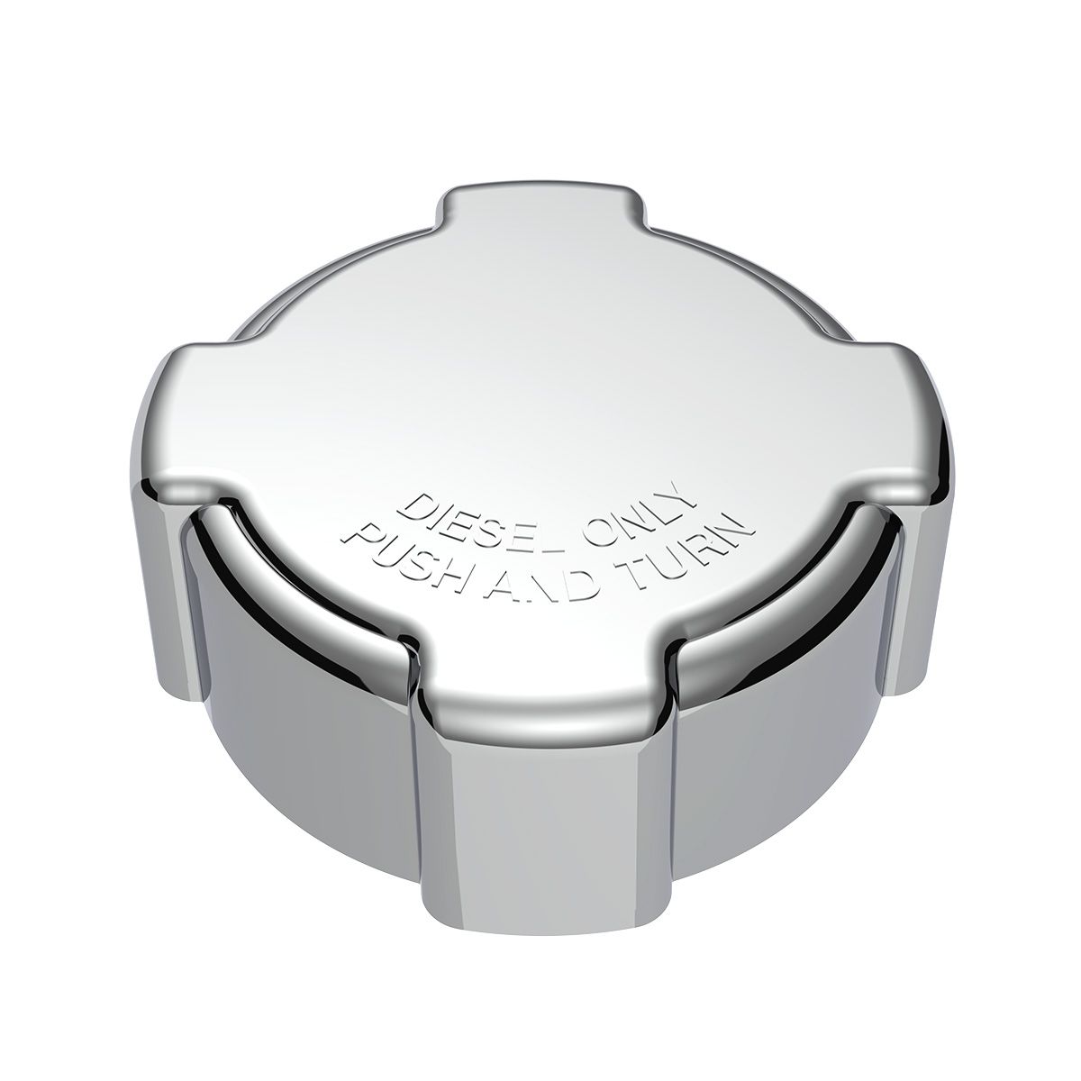 Chrome Plastic Fuel Cap Cover For Freightliner - Non-Locking