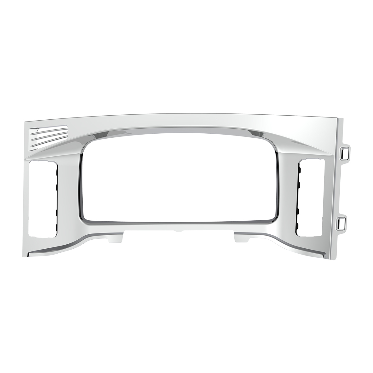 Chrome Plastic Center Dash Instrument Bezel For 2018-2023 Freightliner Cascadia