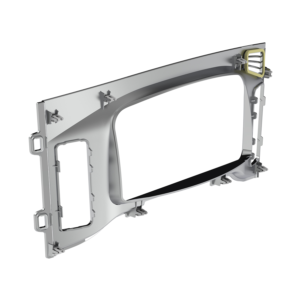Chrome Plastic Center Dash Instrument Bezel For 2018-2023 Freightliner Cascadia - Thumbnail 11