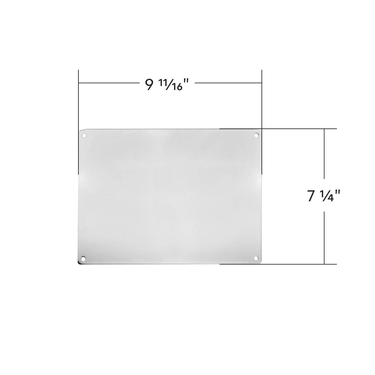 Stainless Steel Dash Blank for 2018-2025 Freightliner Cascadia - Thumbnail 3