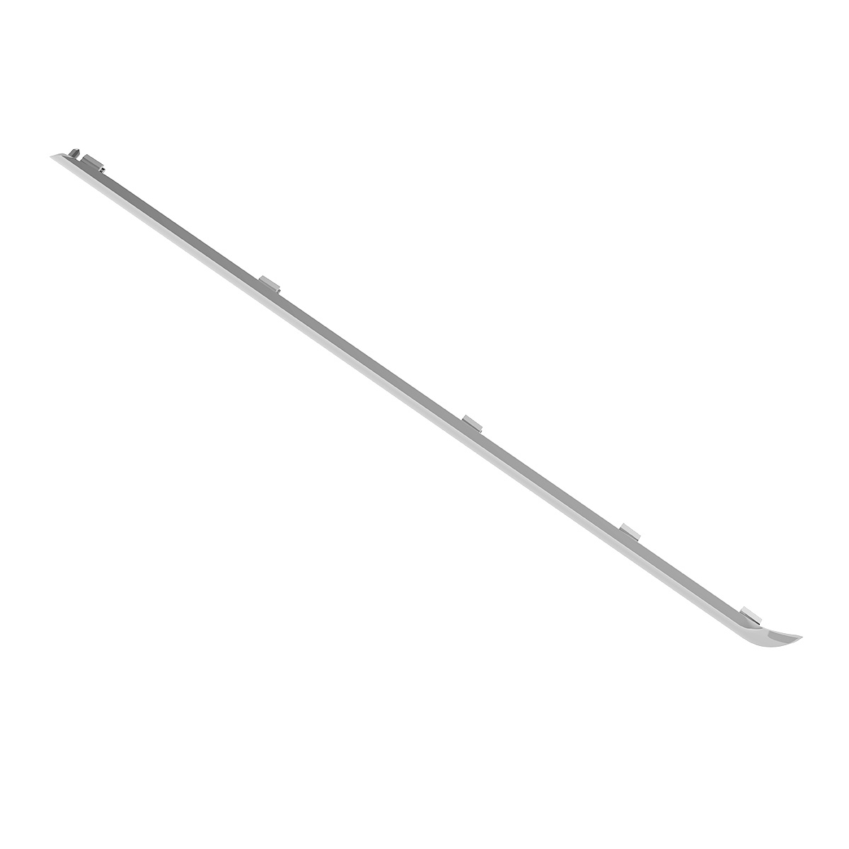 Chrome Plastic Center Dash Lower Panel Edge Trim For 2018-2023 Freightliner Cascadia - Thumbnail 3