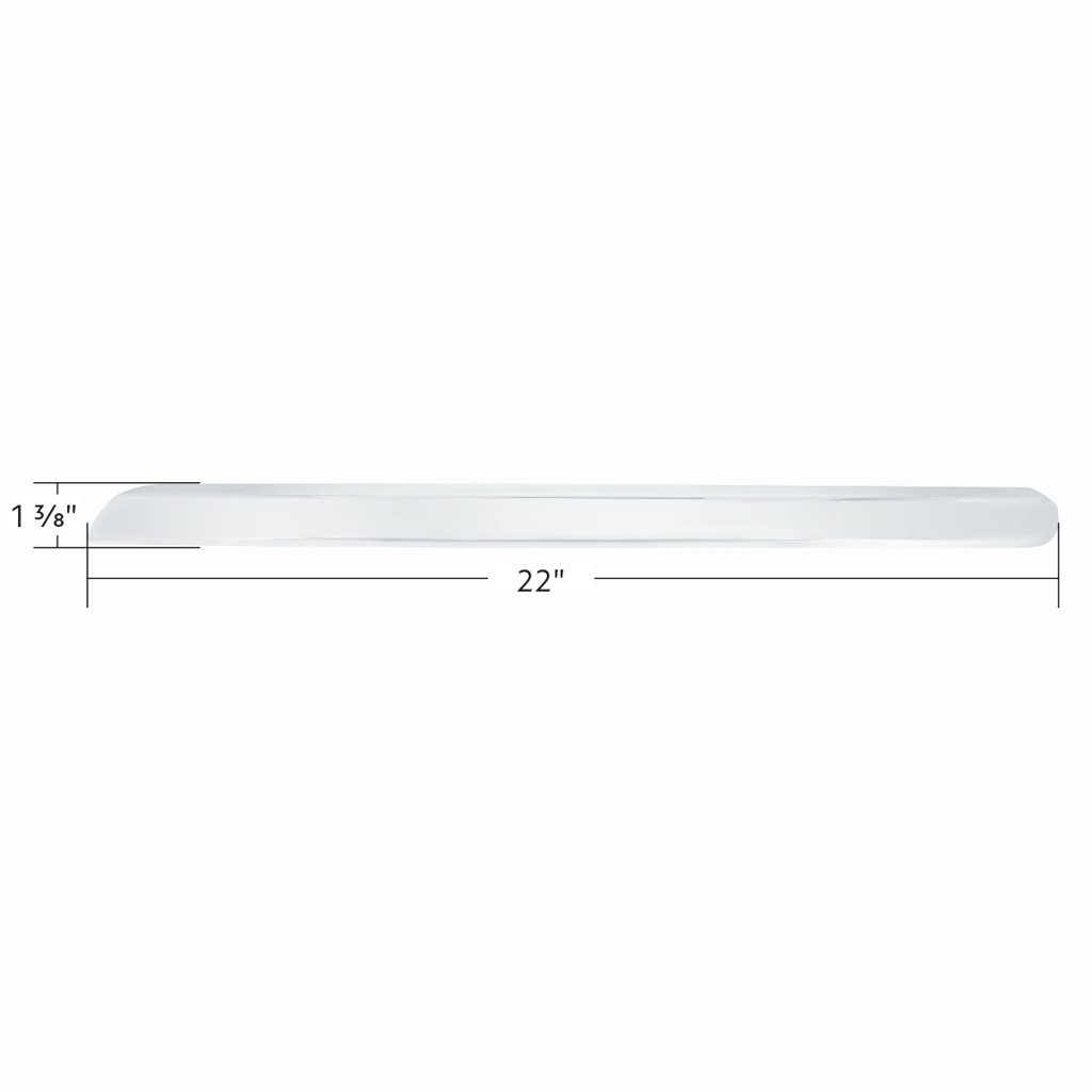 Chrome Plastic Center Dash Lower Panel Edge Trim For 2018-2023 Freightliner Cascadia - Thumbnail 6