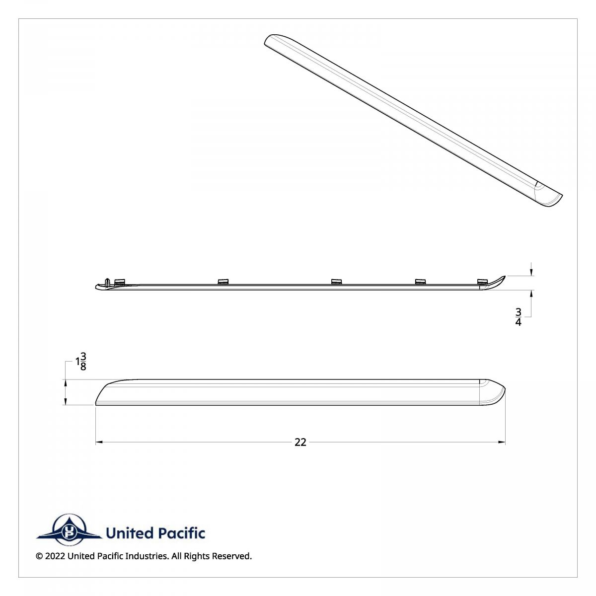 Chrome Plastic Center Dash Lower Panel Edge Trim For 2018-2023 Freightliner Cascadia - Thumbnail 7