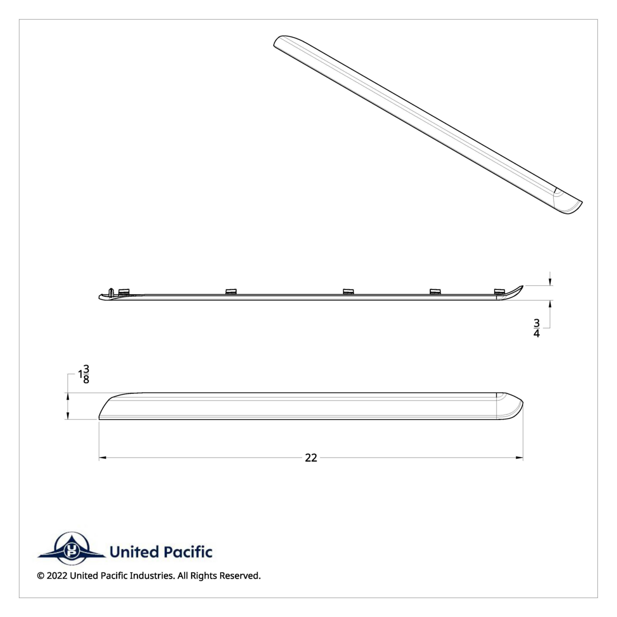 Chrome Plastic Center Dash Lower Panel Edge Trim For 2018-2023 Freightliner Cascadia - Thumbnail 8