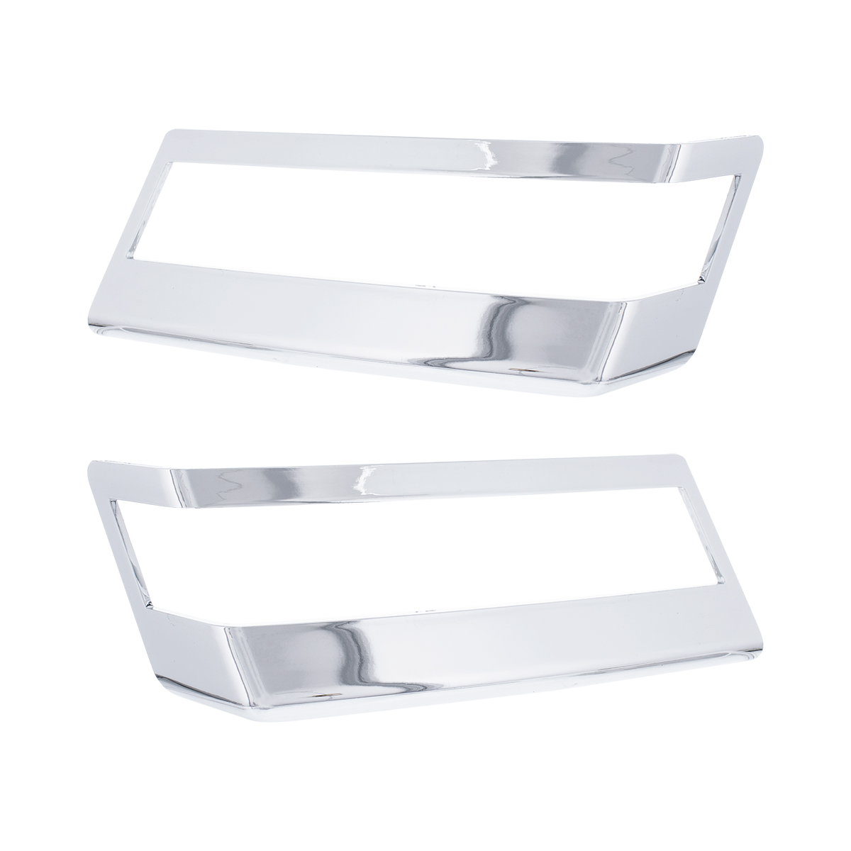 Chrome Plastic Turn Signal Bezels For 2018-2025 Freightliner Cascadia (Pair) - Thumbnail 2