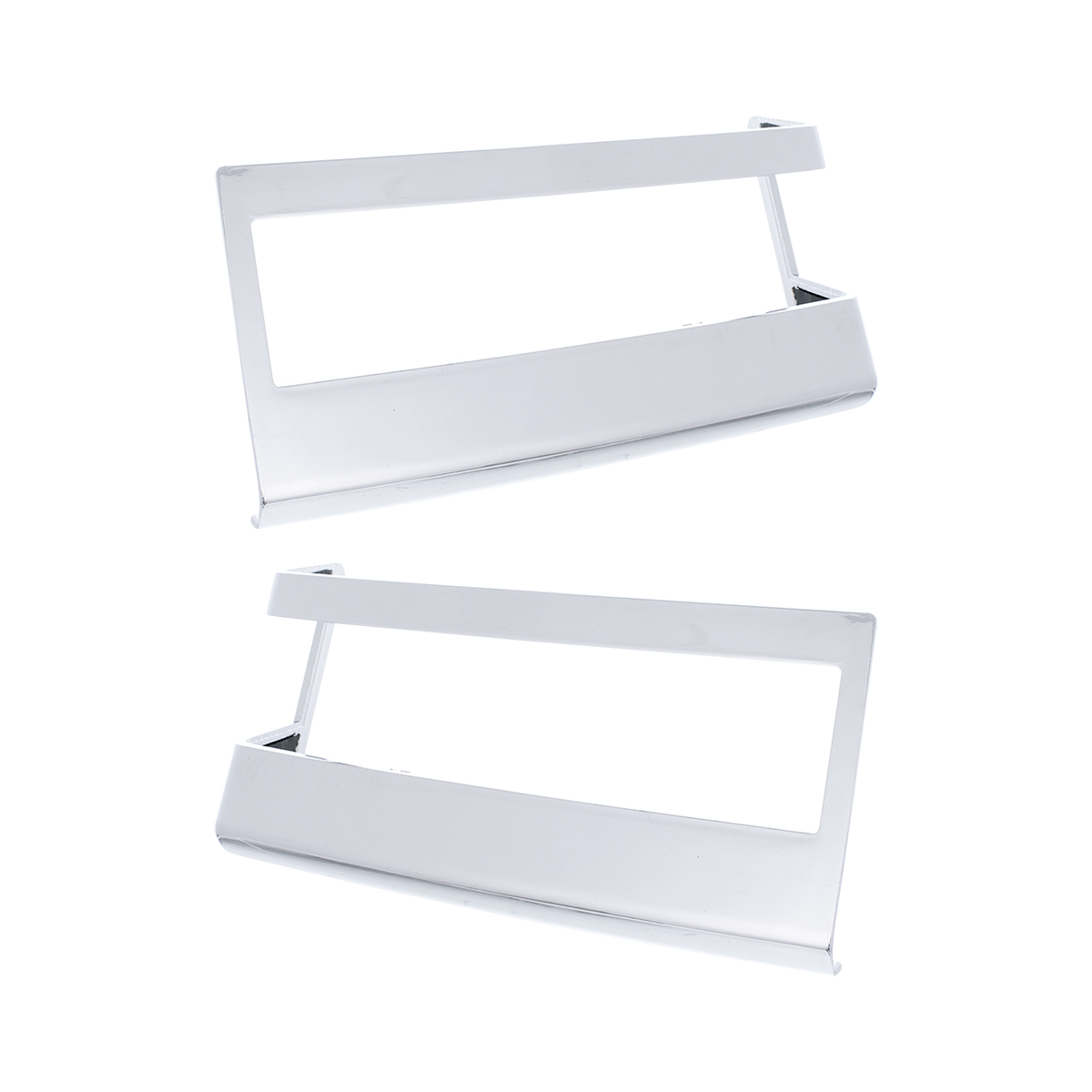 Chrome Plastic Turn Signal Bezels For 2018-2025 Freightliner Cascadia (Pair) - Thumbnail 3