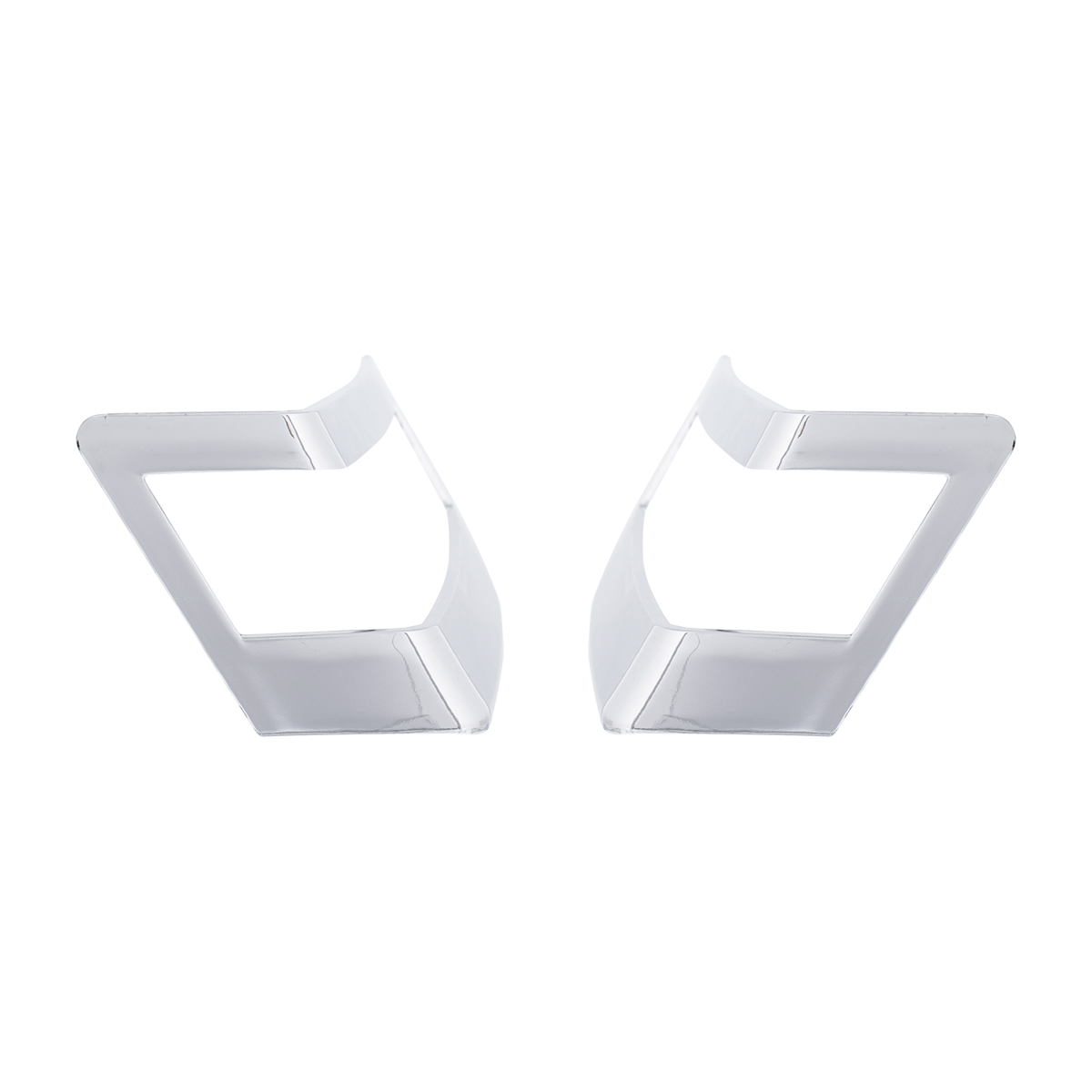 Chrome Plastic Turn Signal Bezels For 2018-2025 Freightliner Cascadia (Pair) - Thumbnail 4