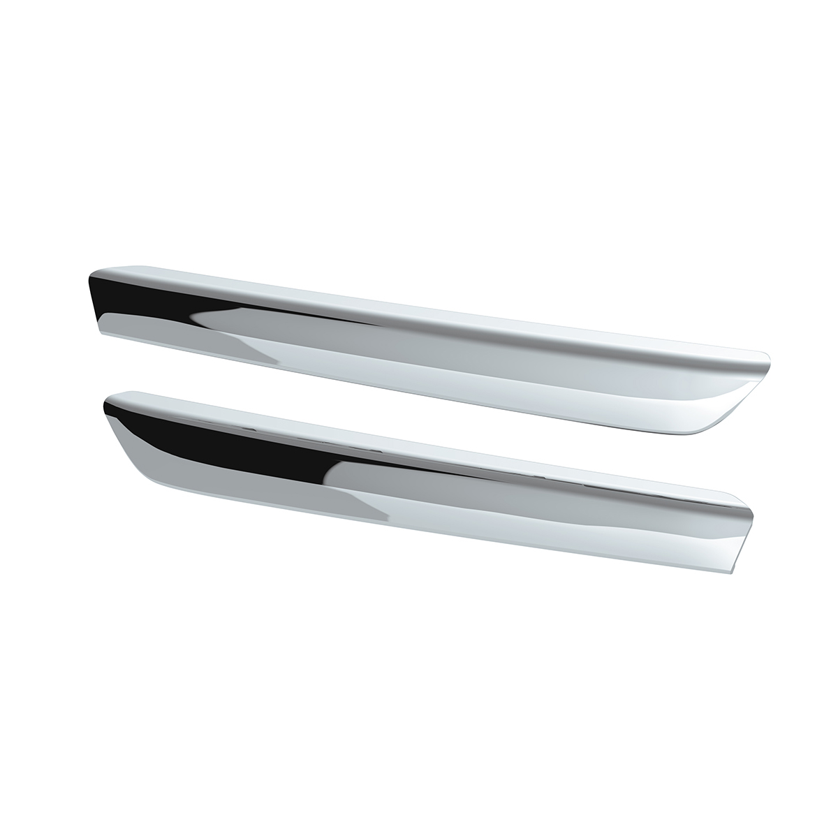 Chrome Plastic Door Grab Handle Covers For 2018-2025 Freightliner Cascadia (Pair) - Thumbnail 2