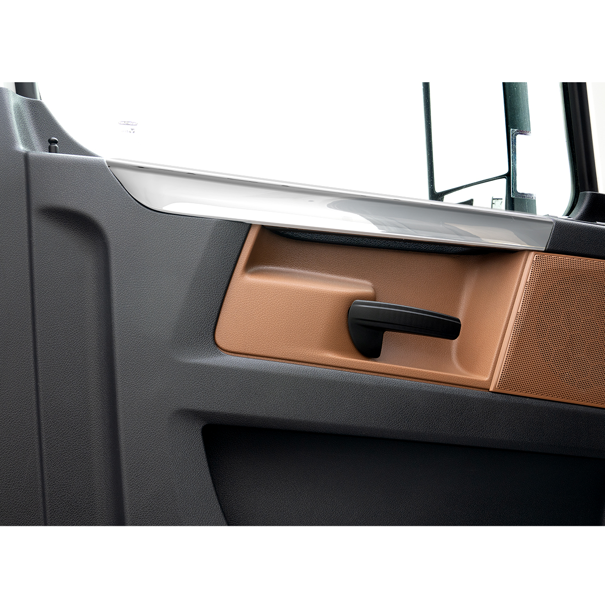 Chrome Plastic Door Grab Handle Covers For 2018-2025 Freightliner Cascadia (Pair) - Thumbnail 7