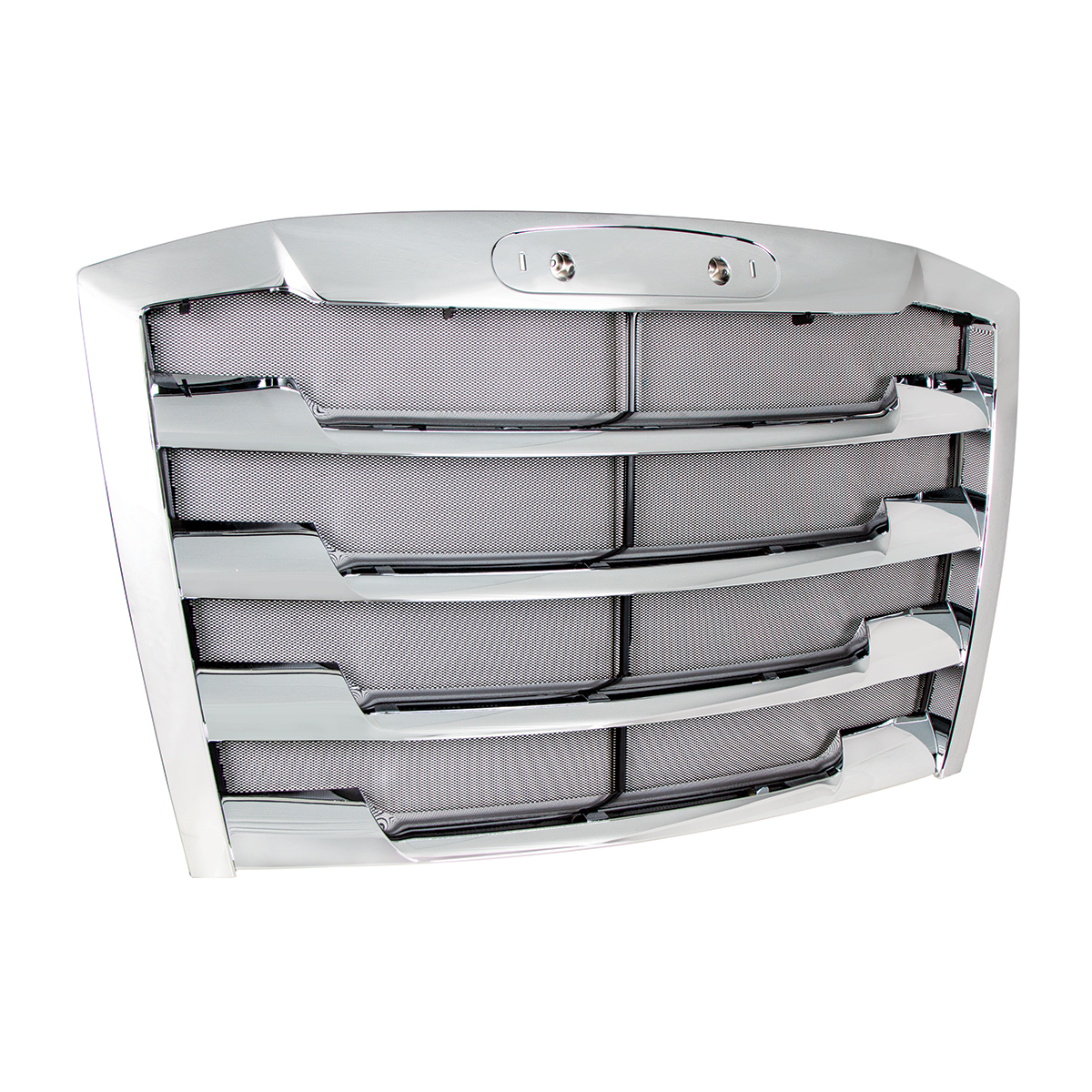Chrome Grille With Bug Screen For 2018-2024 Freightliner Cascadia - Thumbnail 4
