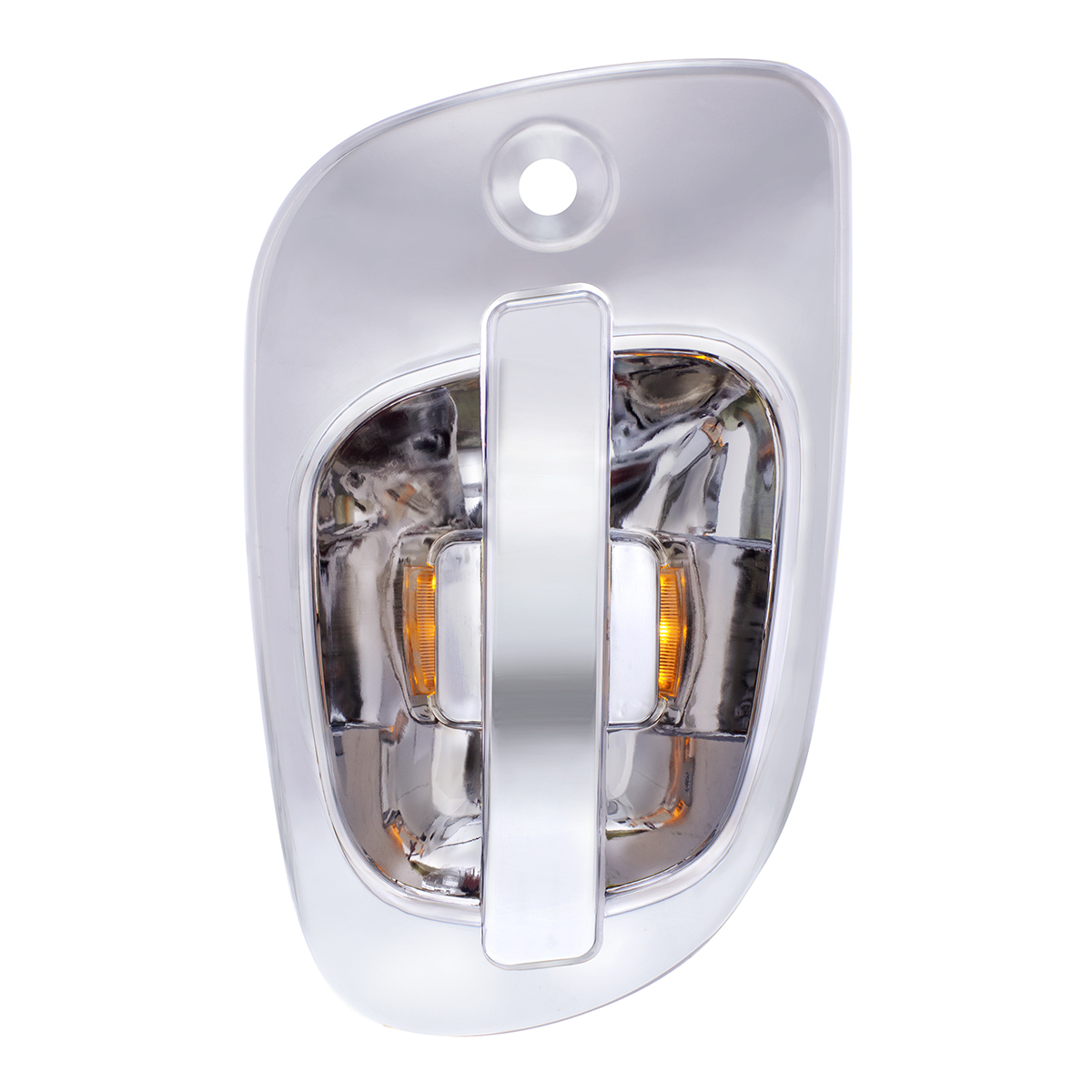 6 Amber LED Chrome Door Handle Cover for 2008-2017 Freightliner Cascadia - Driver - Thumbnail 5