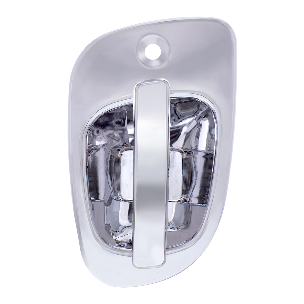 6 Red LED Chrome Door Handle Cover for Freightliner - Driver - Thumbnail 2