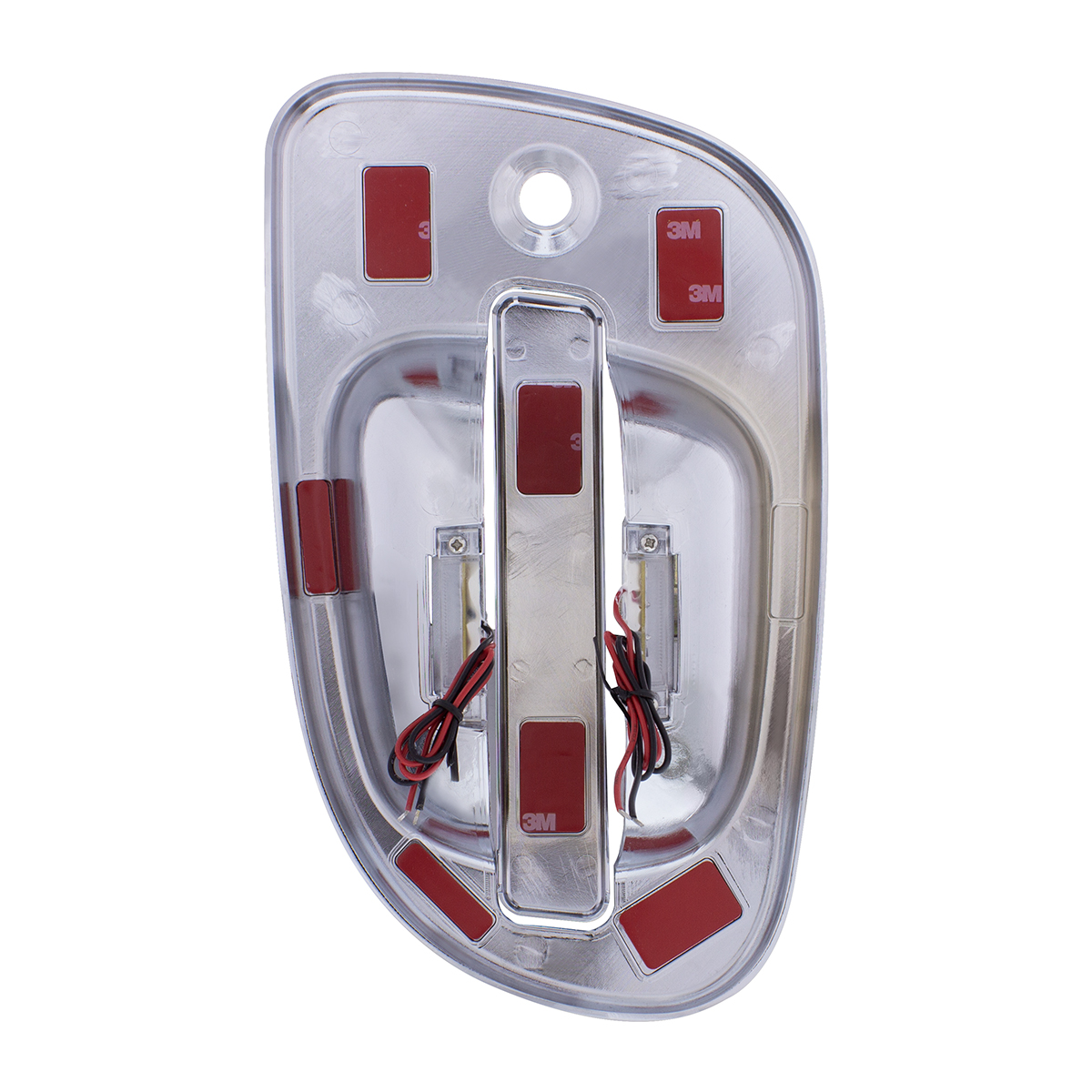 6 Red LED Chrome Door Handle Cover for Freightliner - Driver - Thumbnail 3