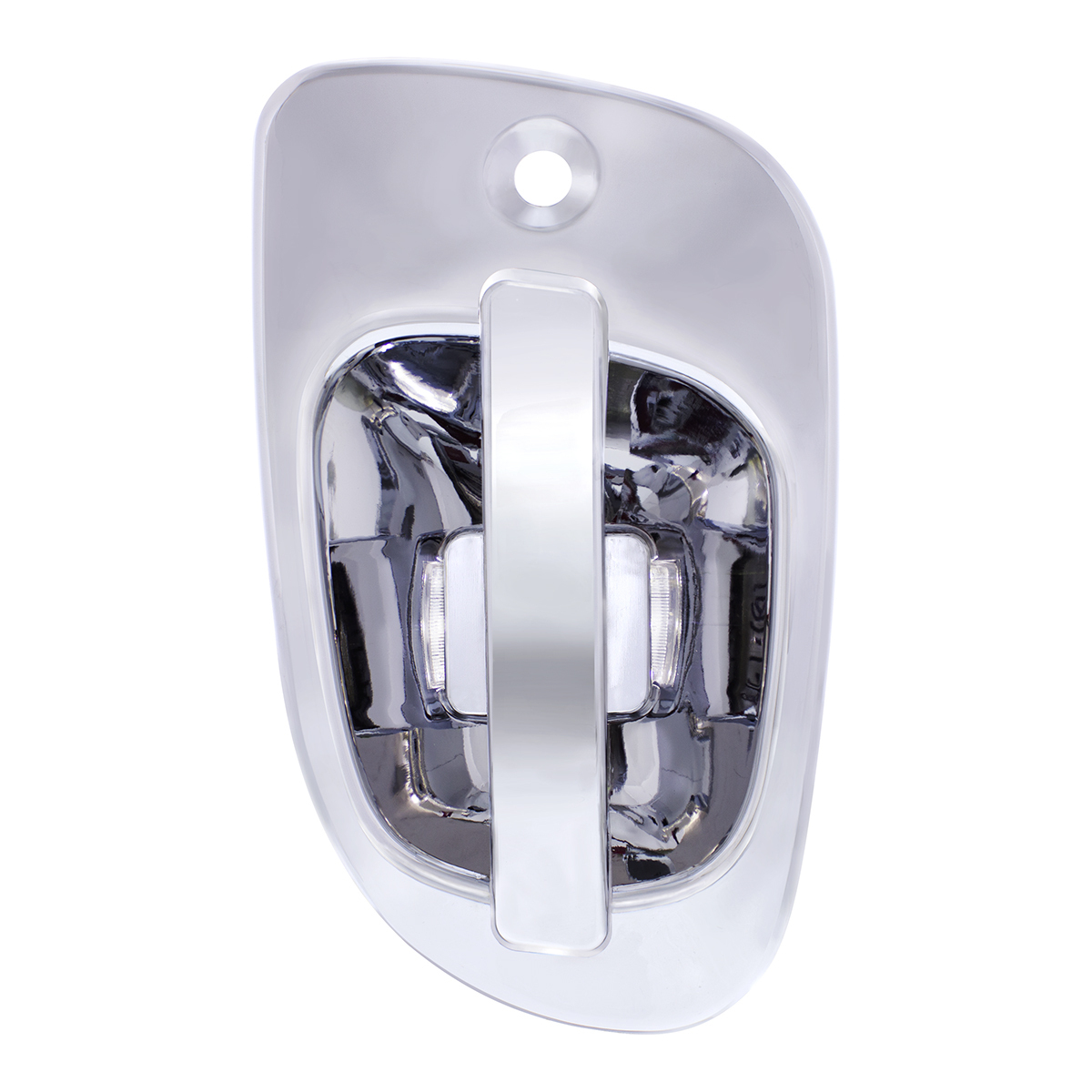 6 White LED Chrome Door Handle Cover for Freightliner - Passenger - Thumbnail 5