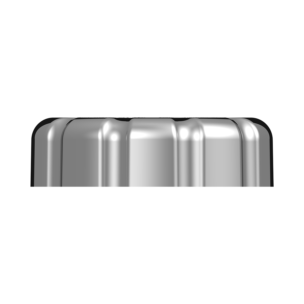 Chrome Plastic Fuel Cap Cover For Volvo - Non-Locking - Thumbnail 3