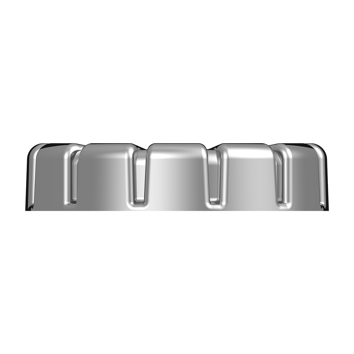 Chrome Plastic Fuel Cap Cover For Kenworth - Non-Locking - Thumbnail 3