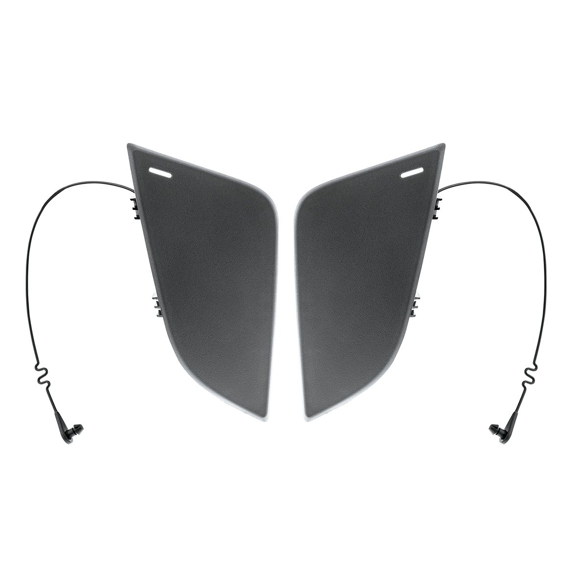 Black Tow Hook Access Covers For 2018-2024 Freightliner Cascadia (Pair)