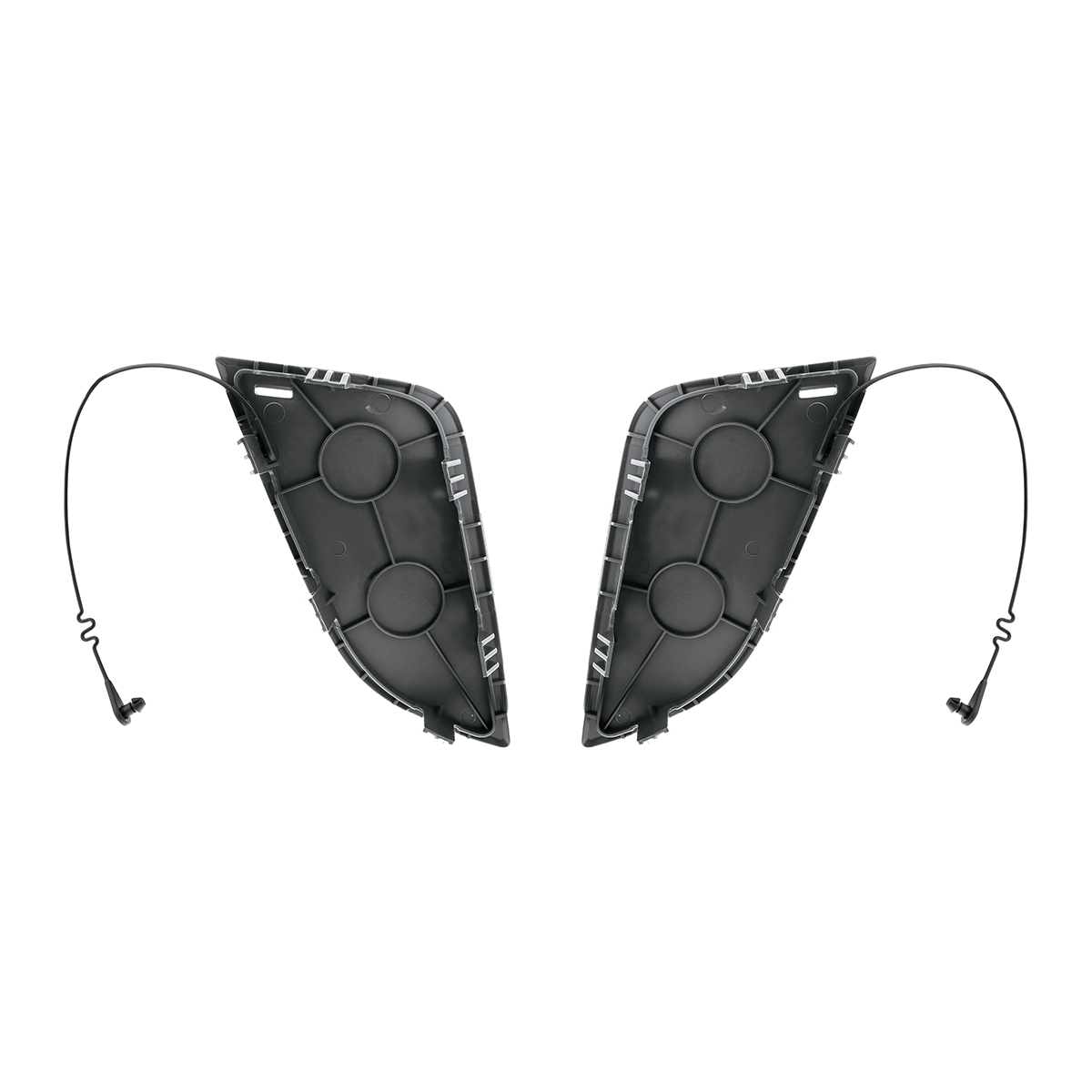 Black Tow Hook Access Covers For 2018-2024 Freightliner Cascadia (Pair) - Thumbnail 2