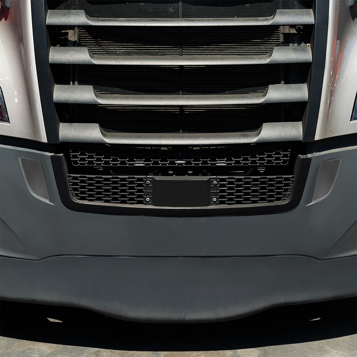 Black Tow Hook Access Covers For 2018-2024 Freightliner Cascadia (Pair) - Thumbnail 5