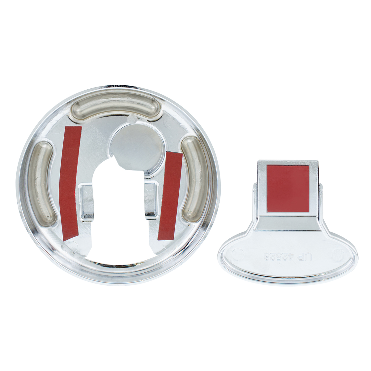 Chrome Plastic Fuel Cap Cover For Peterbilt - Locking - Thumbnail 6